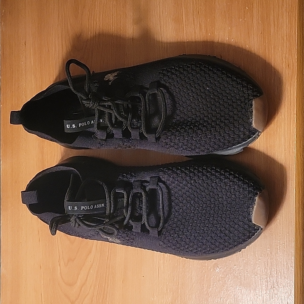 US Polo Black Shoes